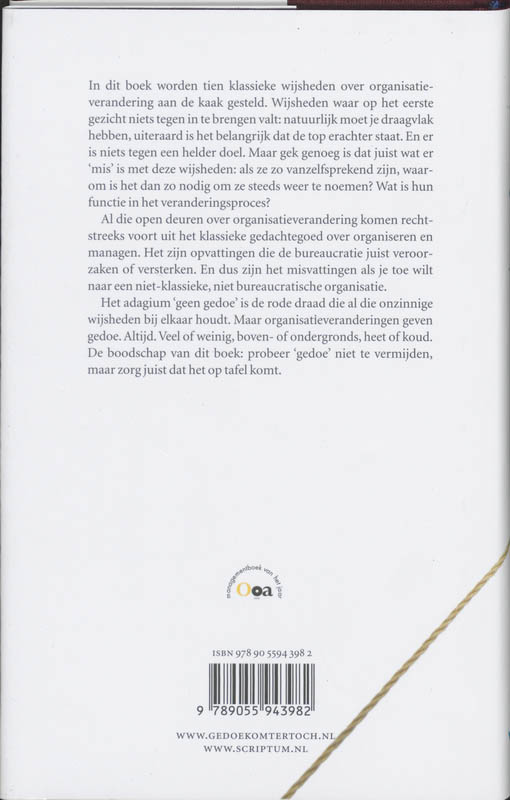 Gedoe komt er toch Gedoe komt er toch achterkant