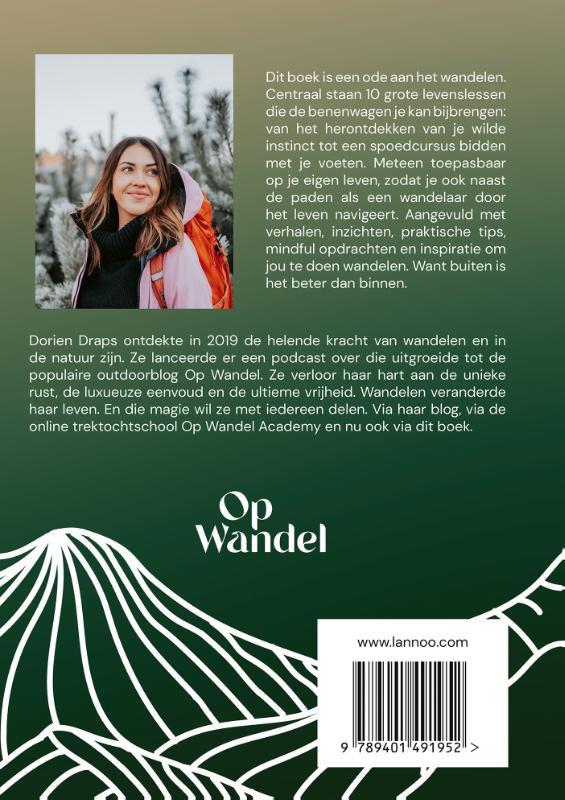 10 levenslessen van de wandelaar / Op wandel achterkant