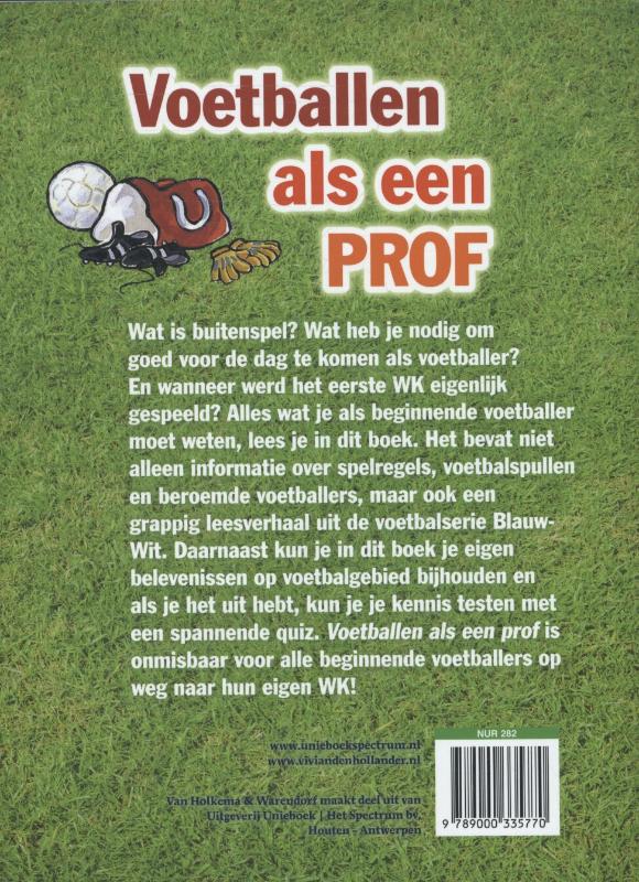 Voetballen als een prof Voetballen als een prof achterkant