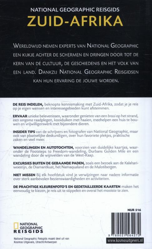 Zuid-Afrika / National Geographic Reisgids achterkant