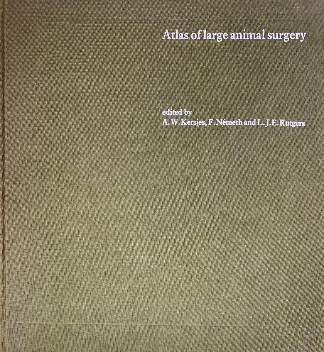 Atlas of large animal surgery