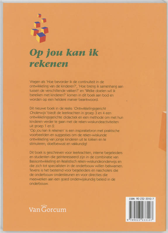 Op jou kan ik rekenen / Ontwikkelingsgericht onderwijs achterkant