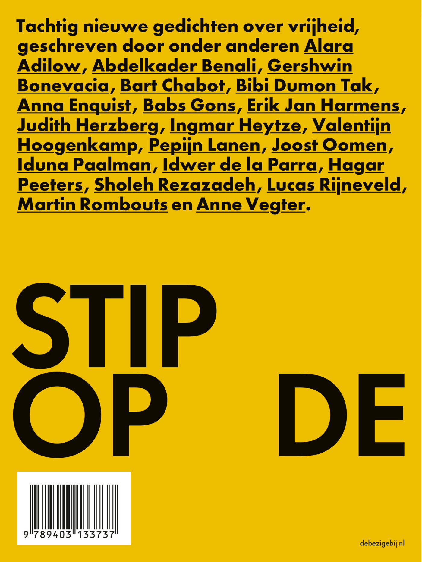 Stip op de horizon achterkant