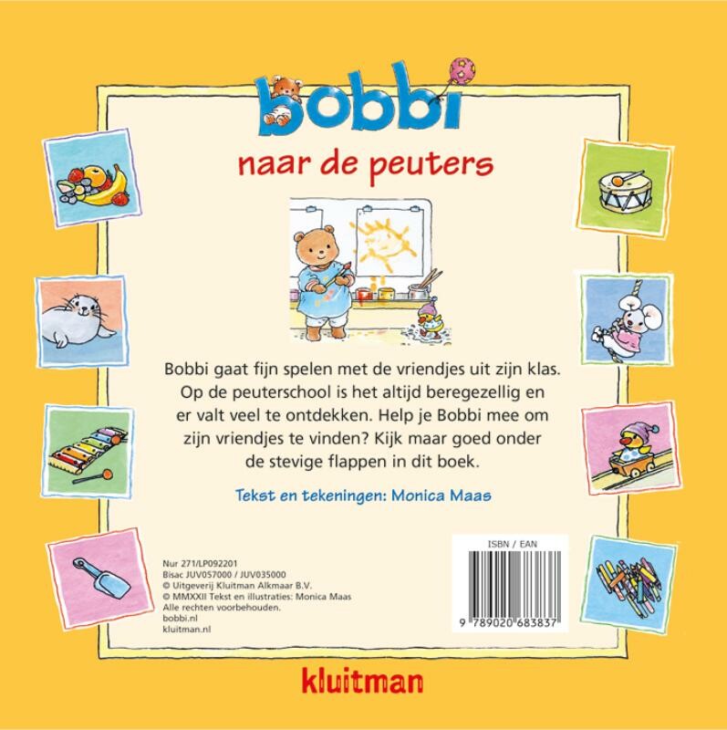 Bobbi naar de peuters / Bobbi achterkant