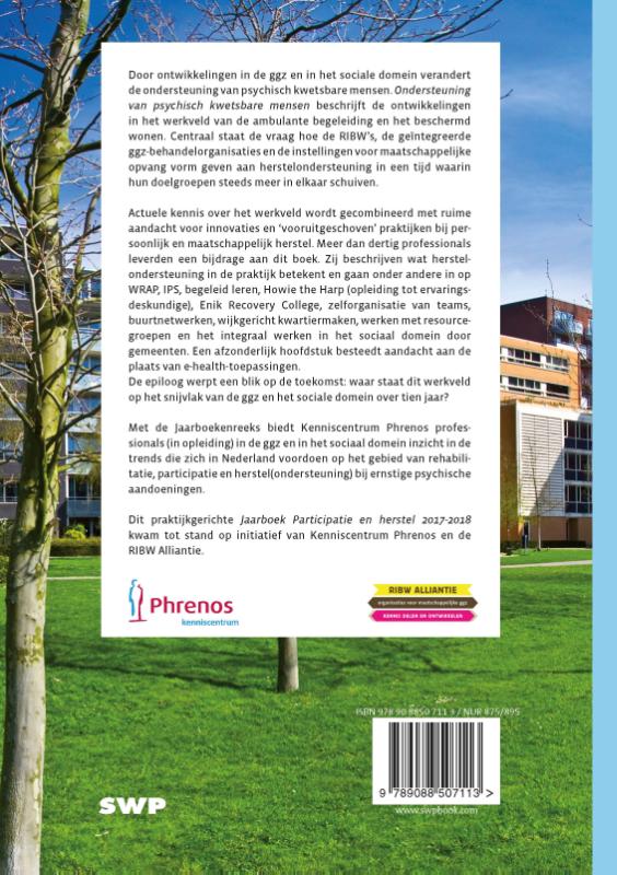 Ondersteuning van psychisch kwetsbare mensen Ondersteuning van psychisch kwetsbare mensen achterkant