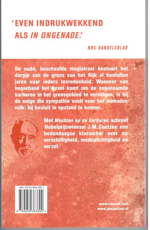 Wachten op de barbaren achterkant