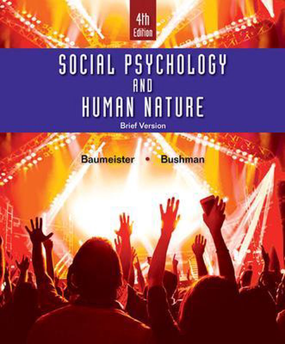boekenbalie_9781305673540_cover Social Psychology and Human Nature, Brief