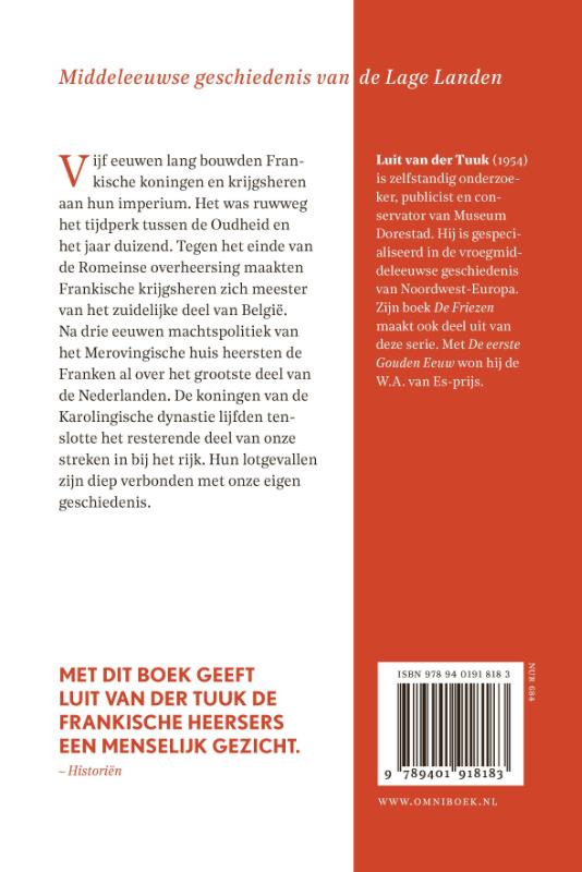 De Franken / Middeleeuwse geschiedenis van de Lage Landen achterkant