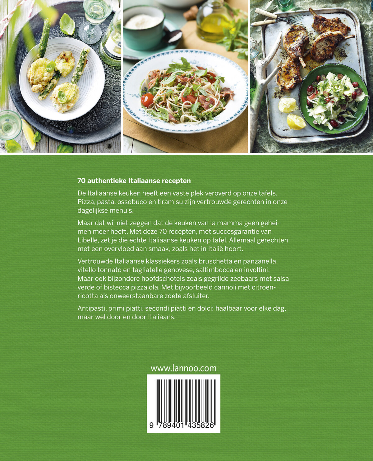 Italiaans koken met Libelle / Libelle achterkant