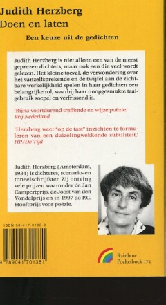 Doen en laten / Rainbow pocketboeken / 172 achterkant