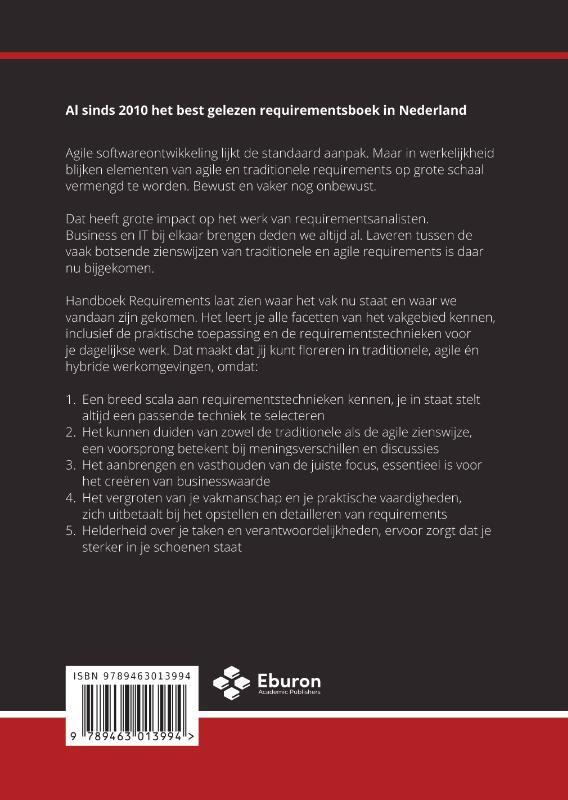 Handboek Requirements achterkant