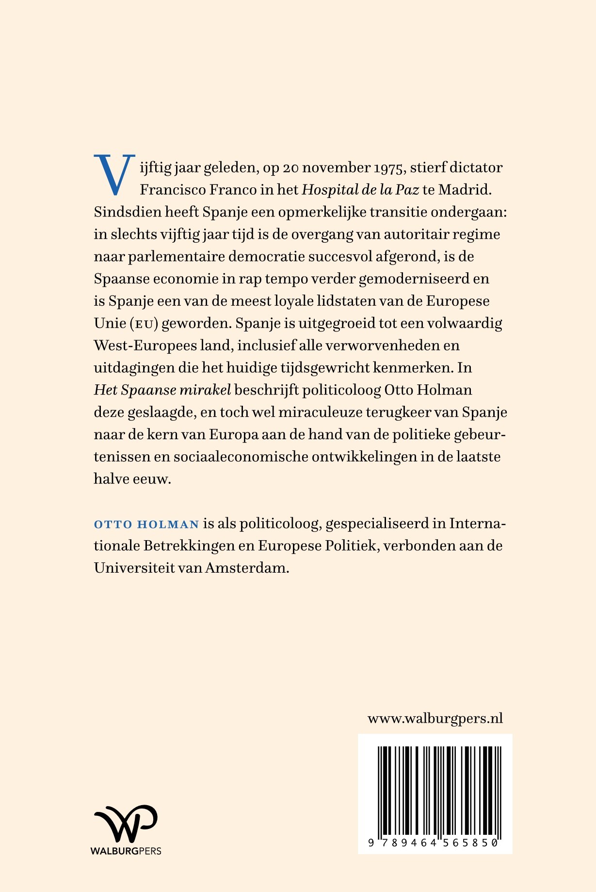 Het Spaanse mirakel achterkant