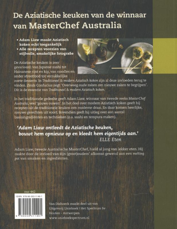 Traditioneel & modern Aziatisch koken achterkant