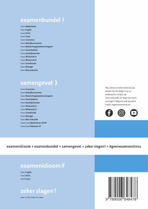 Examenbundel / havo Scheikunde 2023/2024 achterkant