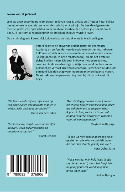 Leef als geen ander / Persoonlijk leiderschap / 1 achterkant