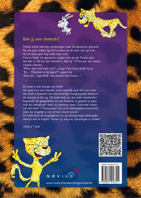 Ben jij een cheetah? achterkant