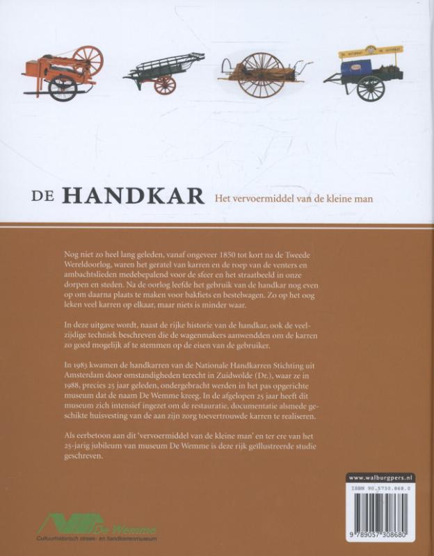 De Handkar - het vervoermiddel van de kleine man achterkant