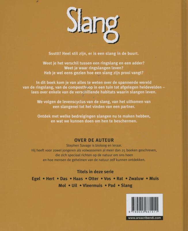 Slang / Dieren om ons heen achterkant