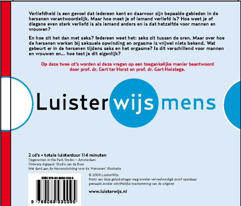 Tot over je oren / LuisterWijs Mens / 6 achterkant