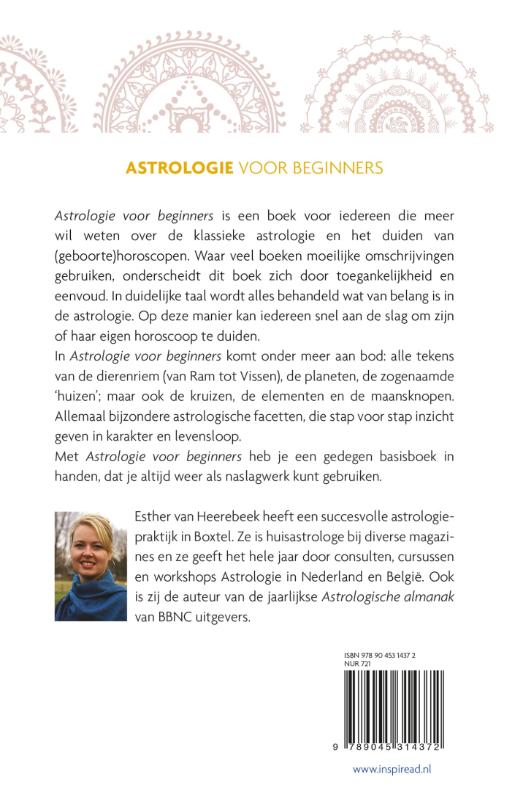 Astrologie voor beginners achterkant