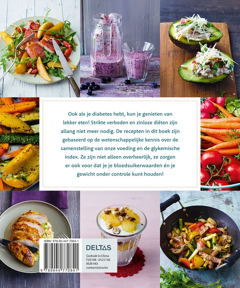 Diabetes kookboek achterkant