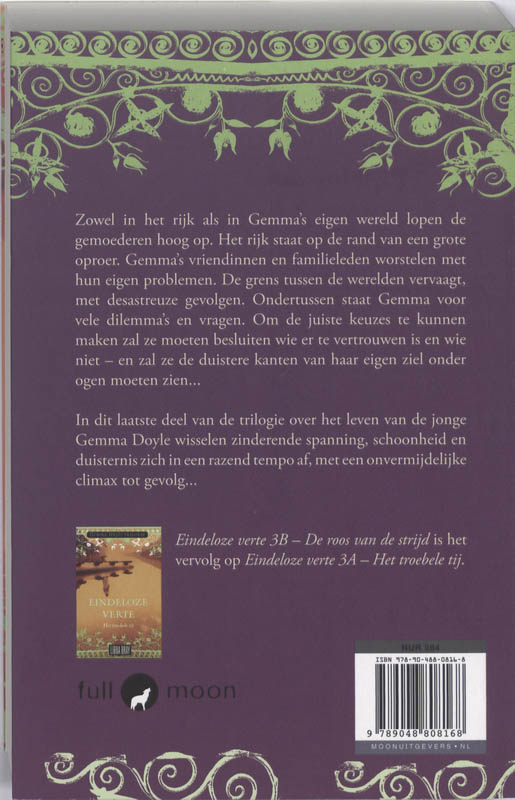 Gemma Doyle trilogie / De roos van de strijd / Eindeloze Verte achterkant