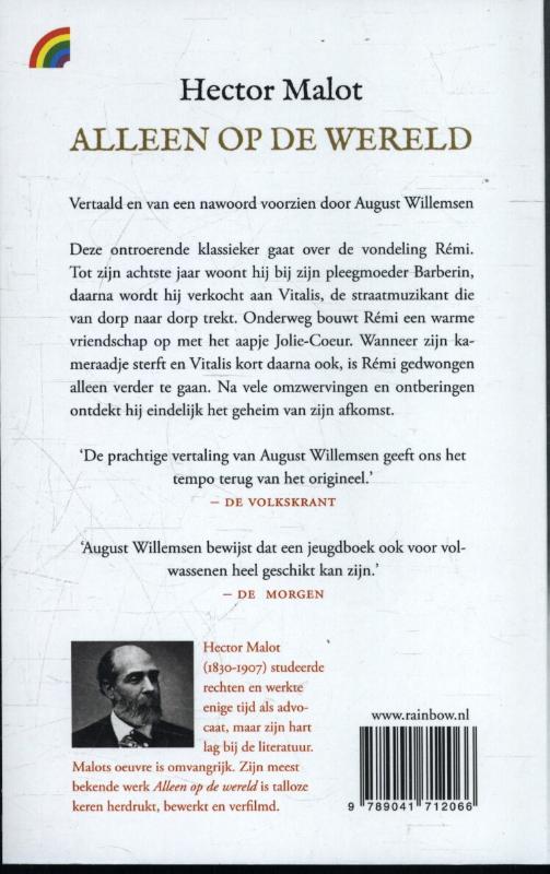 Alleen op de wereld achterkant