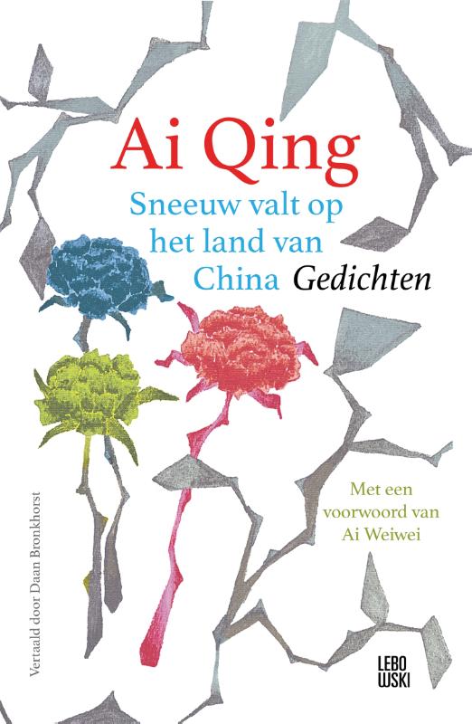 Ai Qing Sneeuw Valt Op Het Land Van China