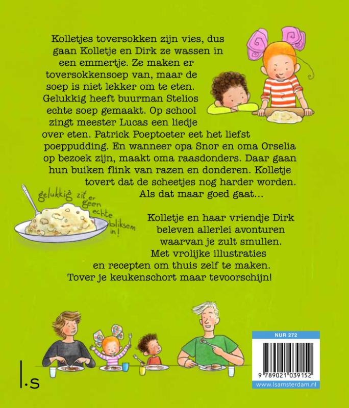 Kolletje & Dirk koken toversokkensoep / Kolletje en Dirk achterkant