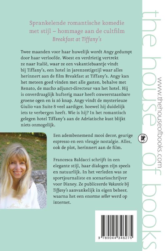 Vakantie bij Tiffany's achterkant