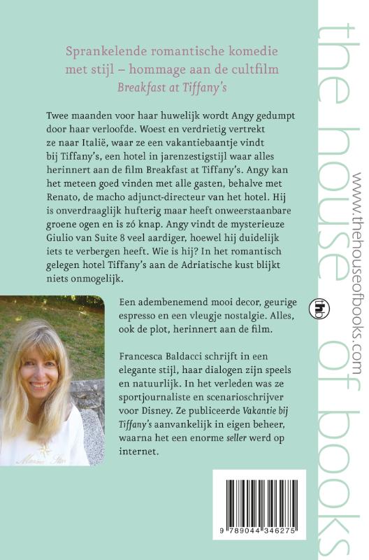 Vakantie bij Tiffany's Vakantie bij Tiffany's achterkant