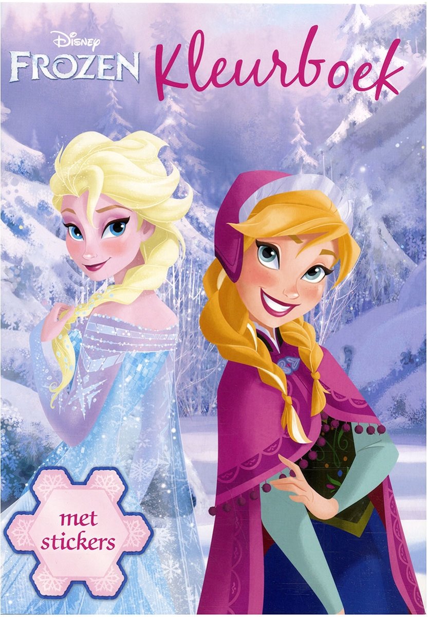 Disney Frozen coloring book with Stickers