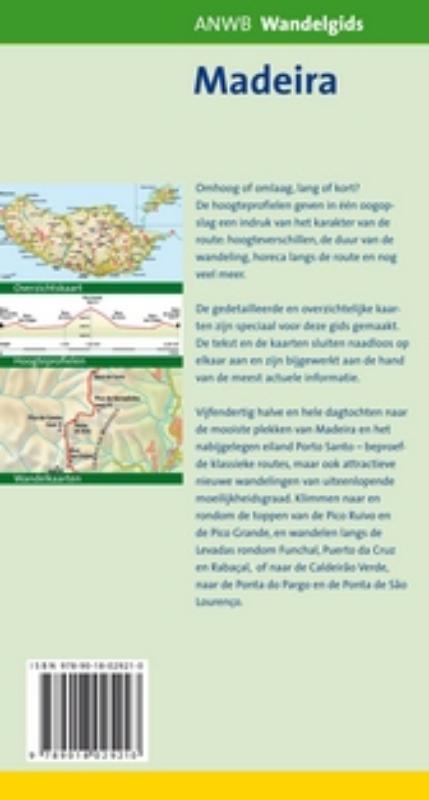 Madeira / ANWB wandelgids achterkant