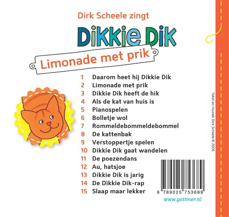Dikkie Dik  -   Limonade met prik achterkant