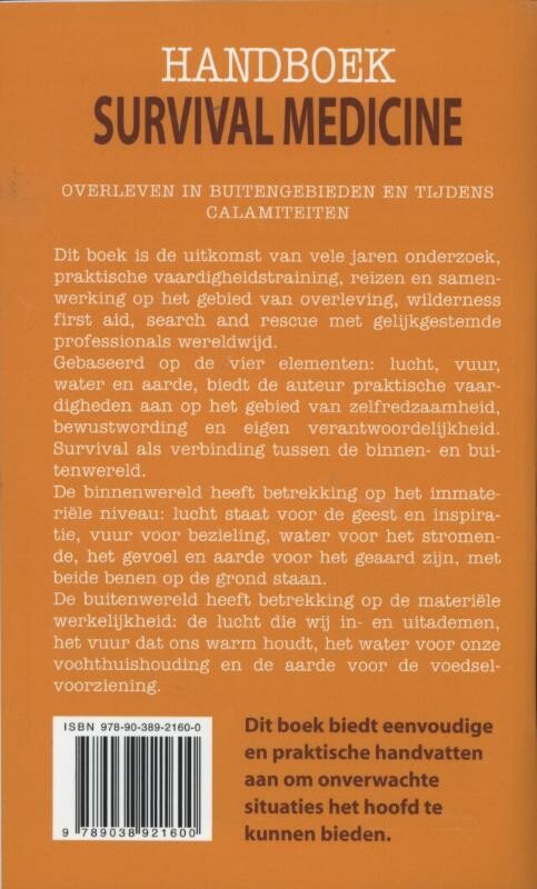Handboek survival medicine achterkant