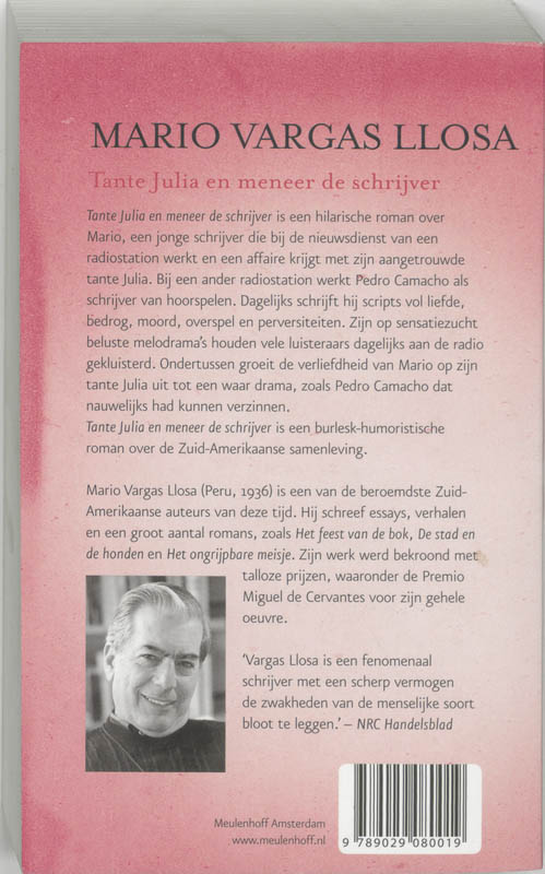 Tante Julia en meneer de schrijver Tante Julia en meneer de schrijver achterkant