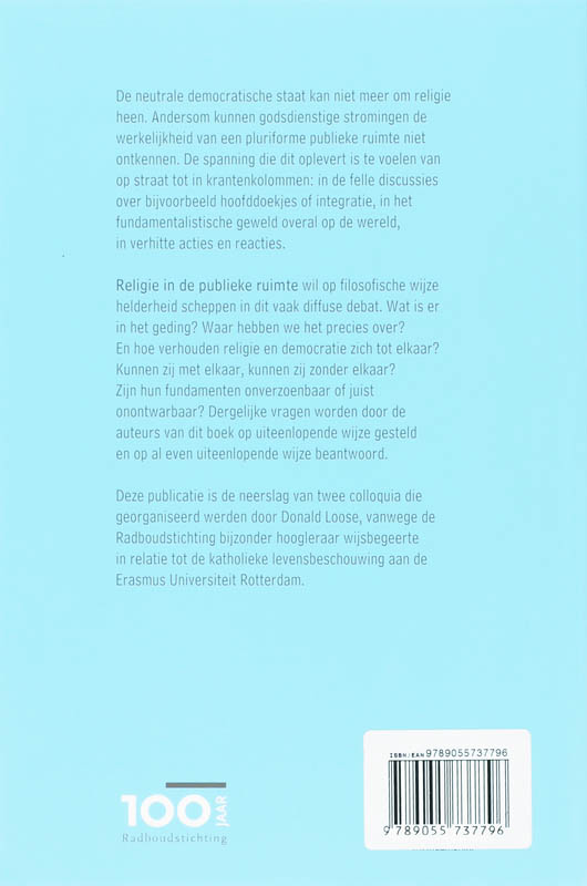 Religie in het publieke domein achterkant