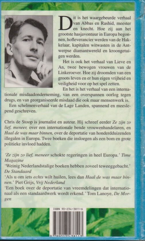 Ik ben makelaar in hasj achterkant
