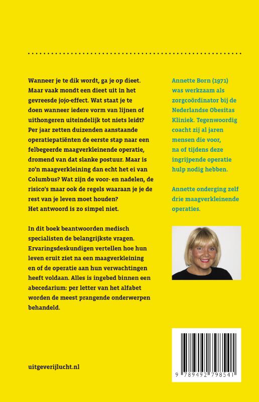 Het ABC van de maagverkleining achterkant