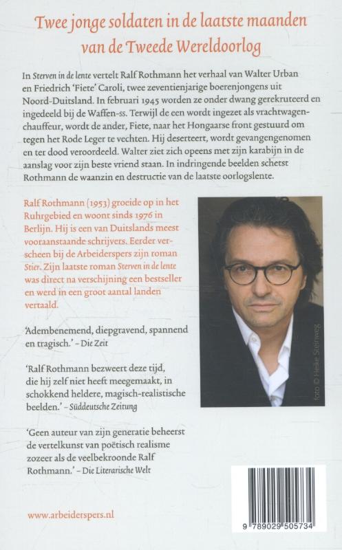 Sterven in de lente achterkant