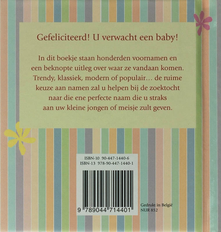 Het kleine voornamenboekje achterkant