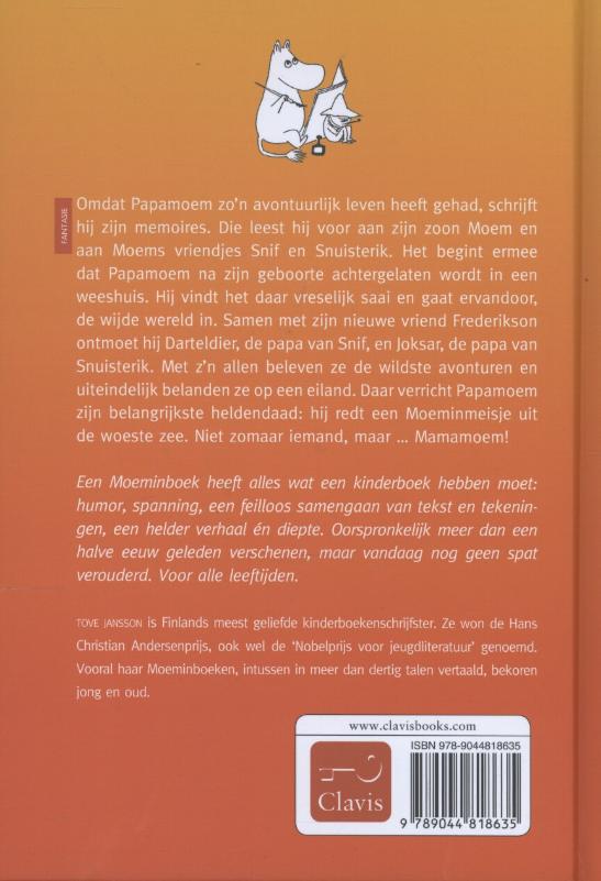 De heldendaden van Papamoem / Moeminboek achterkant