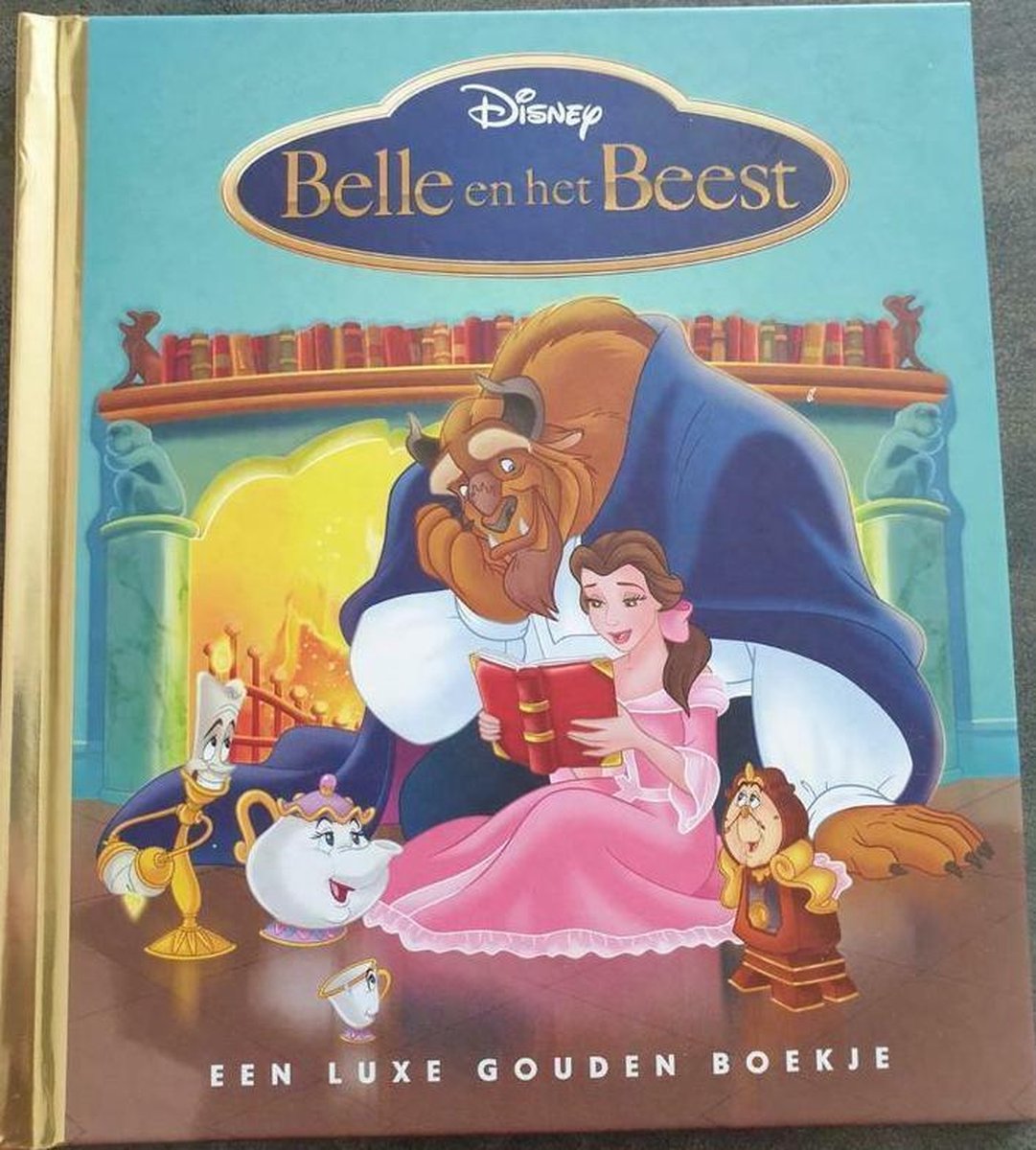 Disney Een Luxe Gouden Boekje - Belle En Het Beest