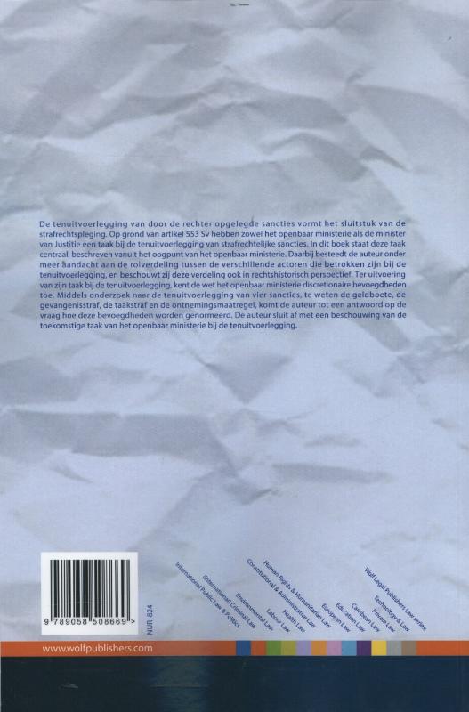 Openbaar ministerie en tenuitvoerlegging achterkant