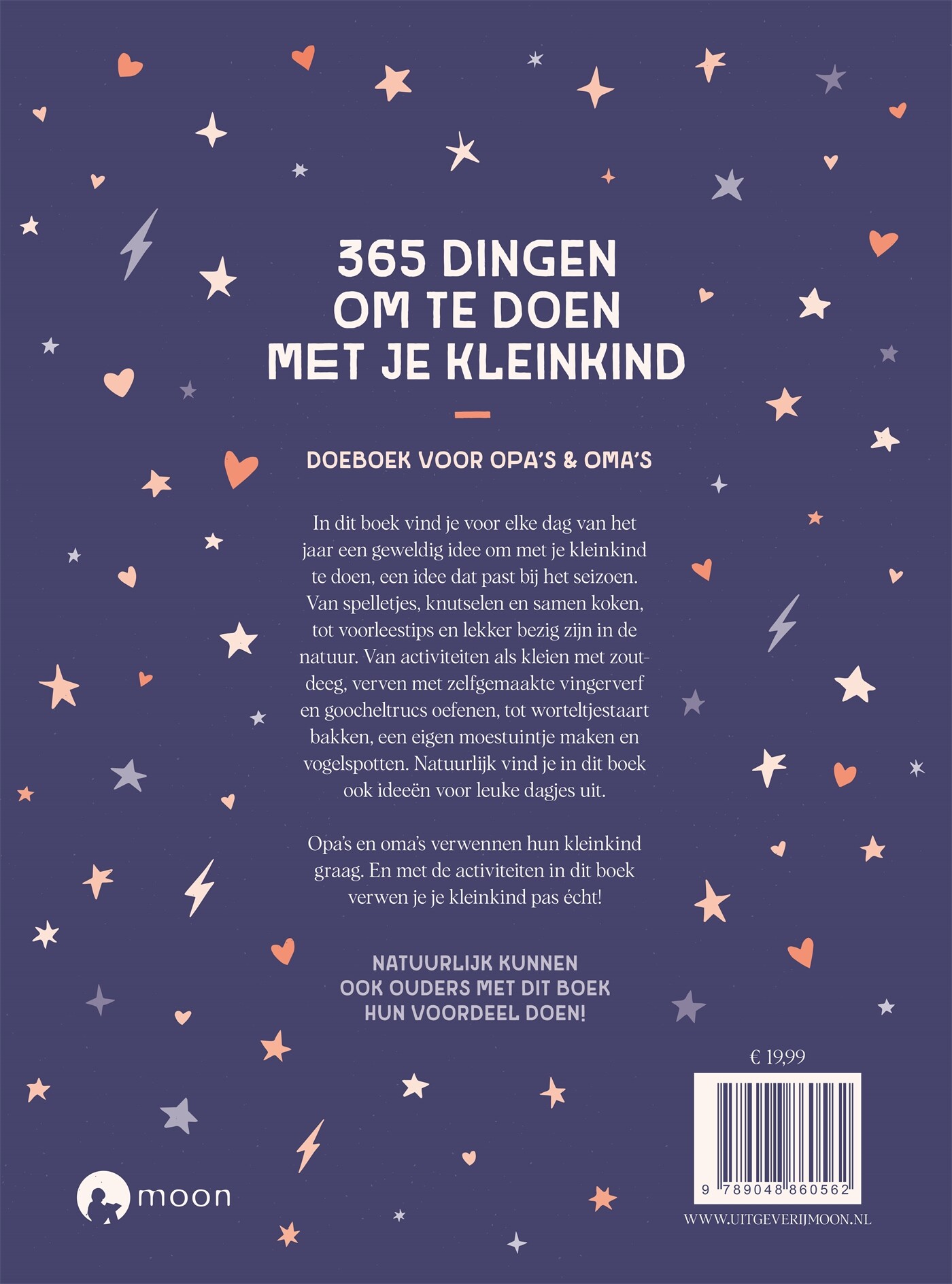 365 dingen om te doen met je kleinkind achterkant
