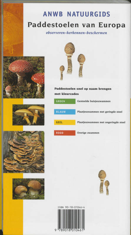 Paddestoelen / ANWB natuurwijzer achterkant