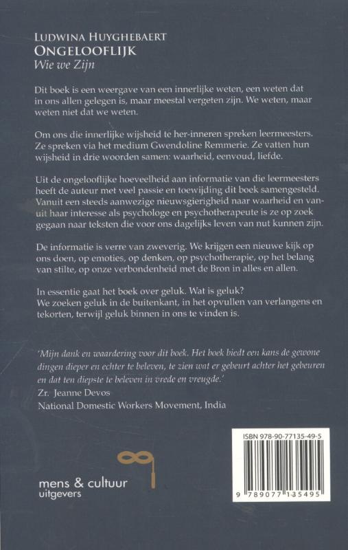 Ongelooflijk achterkant
