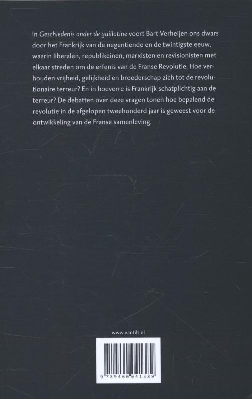 Geschiedenis onder de guillotine achterkant