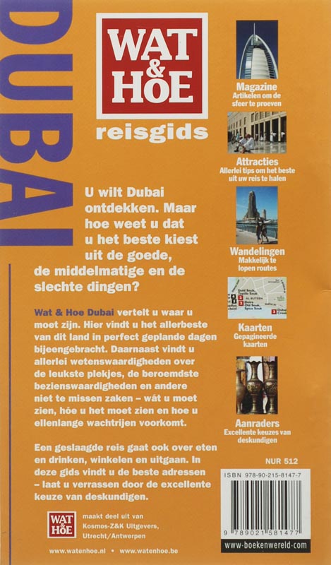 Dubai / Wat & Hoe reisgids Dubai / Wat & Hoe reisgids achterkant