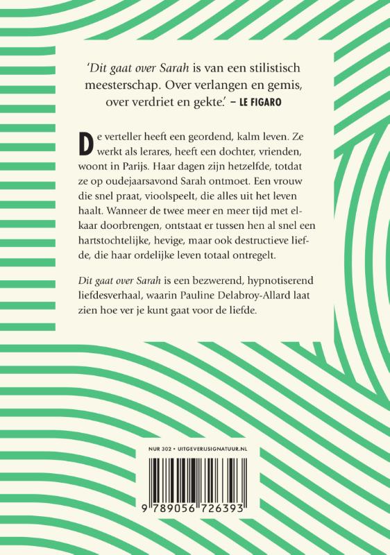 Dit gaat over Sarah Dit gaat over Sarah achterkant